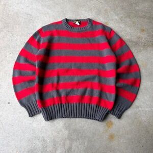90s inventions striped boxy sweater
